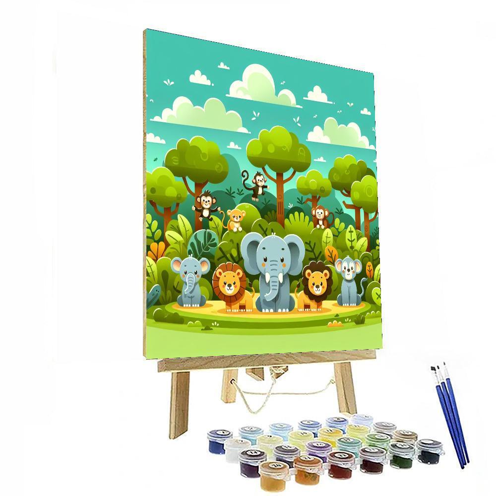 Jungle Jaunt Paint By Color