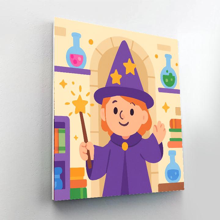 Wizards And Wands Academy Painting By Numbers Kit