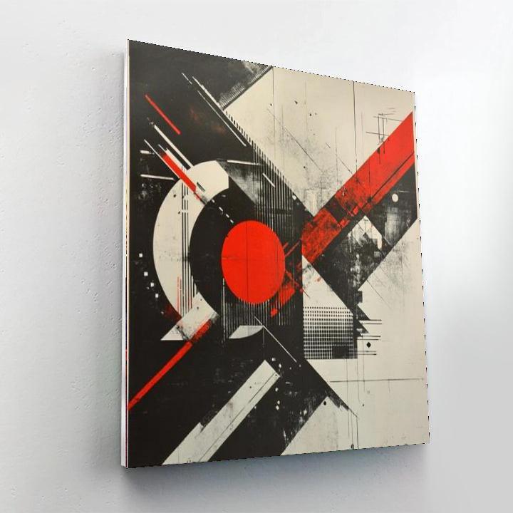 Banksy Inspired Fragmented Reality  Painting By Numbers Kit