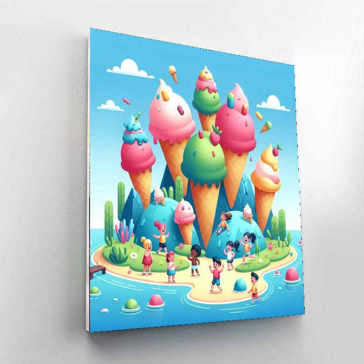 Ice Cream Island Fiesta Paint By Number