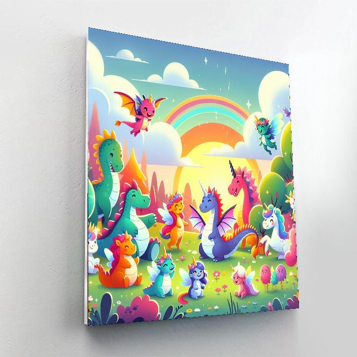 Colorful Fantasy Creatures Paint By Numbers Kits