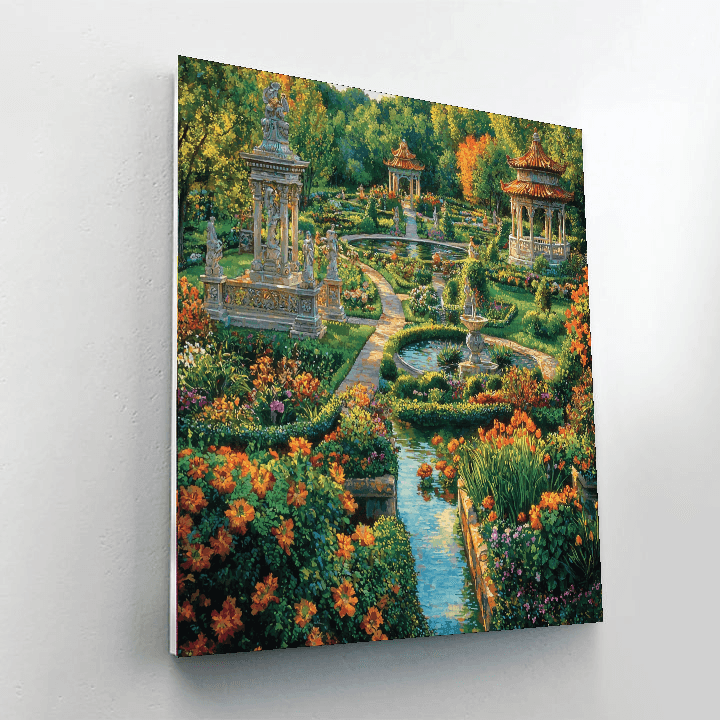 Hamilton Gardens - Hamilton, New Zealand Painting Number Kit