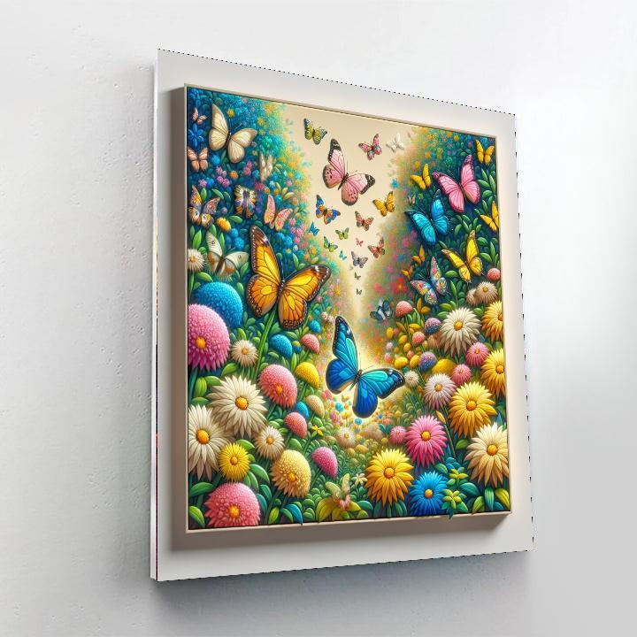 Vivid Butterfly Garden DIY Paint By Numbers