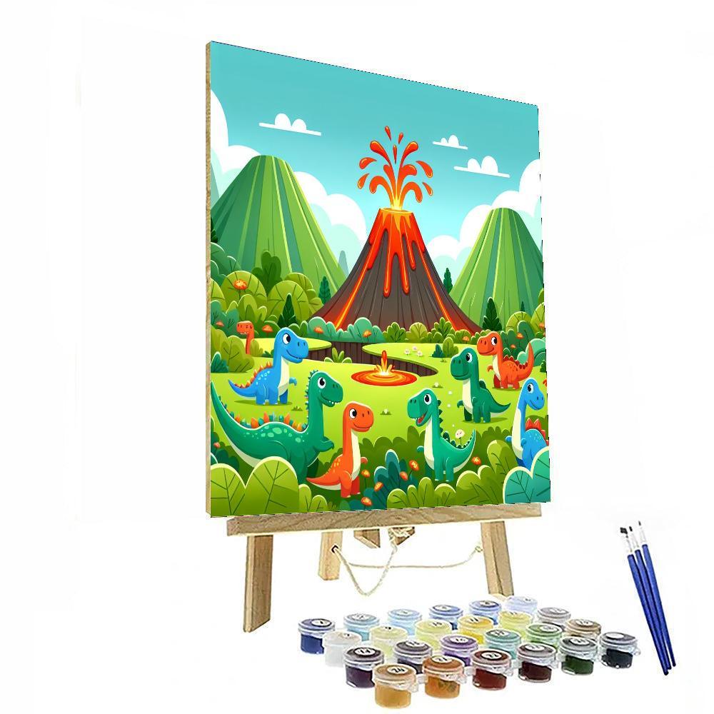 Bubbling Volcano Paint By Numbers Art
