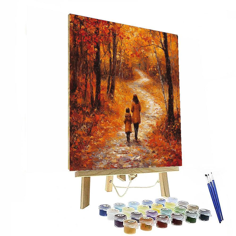 Joyful Autumn Stroll Paint By Numbers