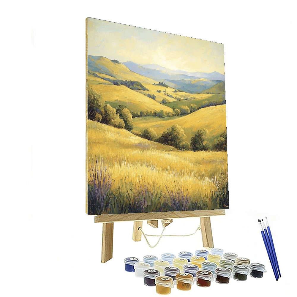 Claude Monet Inspired Golden Light  Paint By Numbers