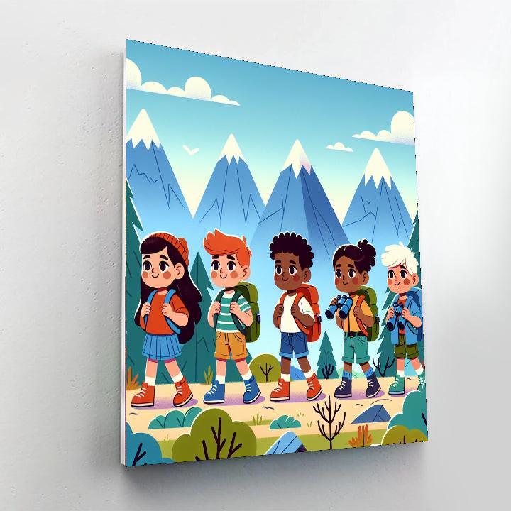 Mountain Wilderness Adventure Painting By Numbers Kit