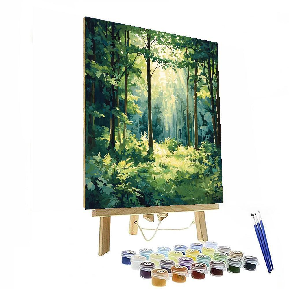 Paul Cézanne Inspired Harmonious Forest Reflections  Paint By Numbers Kits