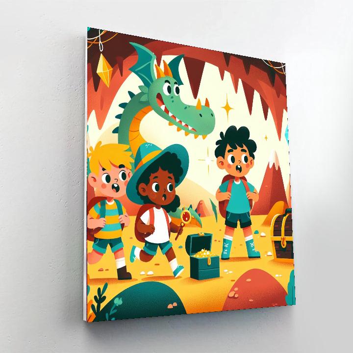 Dragon's Treasure Quest Numbered Painting Kits