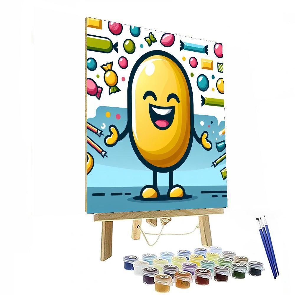 Jubilant Jellybean Painting Number Kit