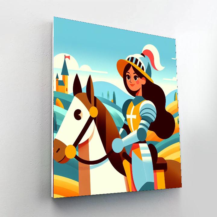 Knight's Quest For Valor DIY Paint By Numbers