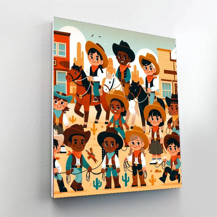 Wild West Frontier Days Paint By Numbers Art