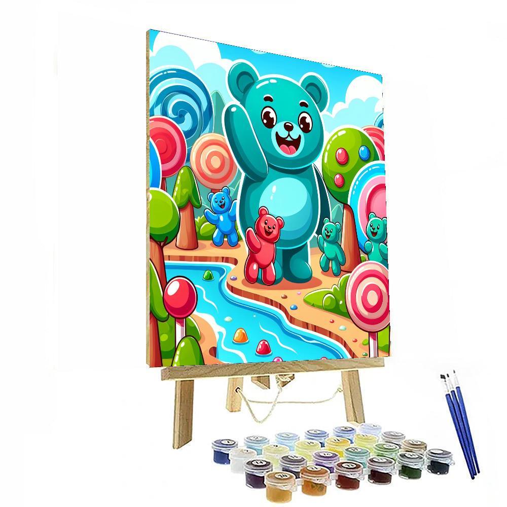Gigantic Gummy Bears Paint By Numbers Art