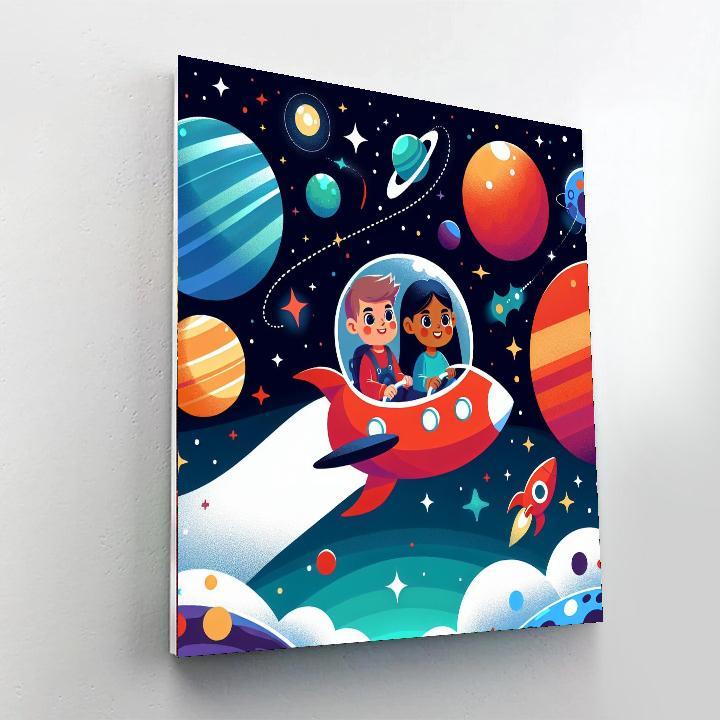 Galactic Starfleet Journey Paint By Color