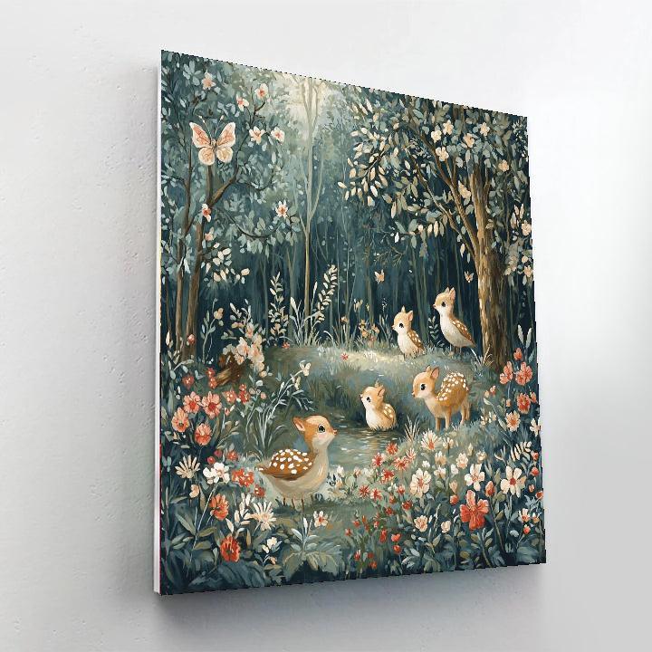 Beatrix Potter Inspired Whimsical Fables  DIY Paint By Numbers