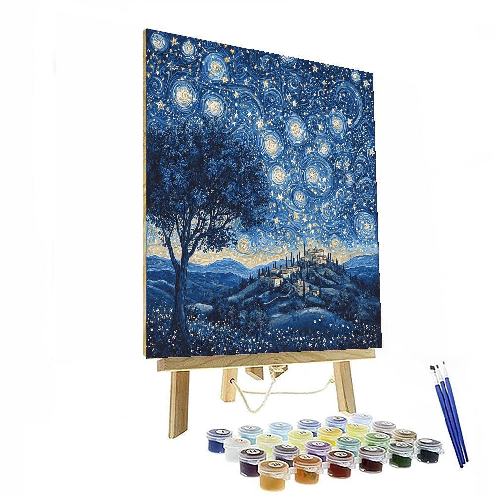 Michelangelo Inspired Symphony Of Stars  Painting Number Kit