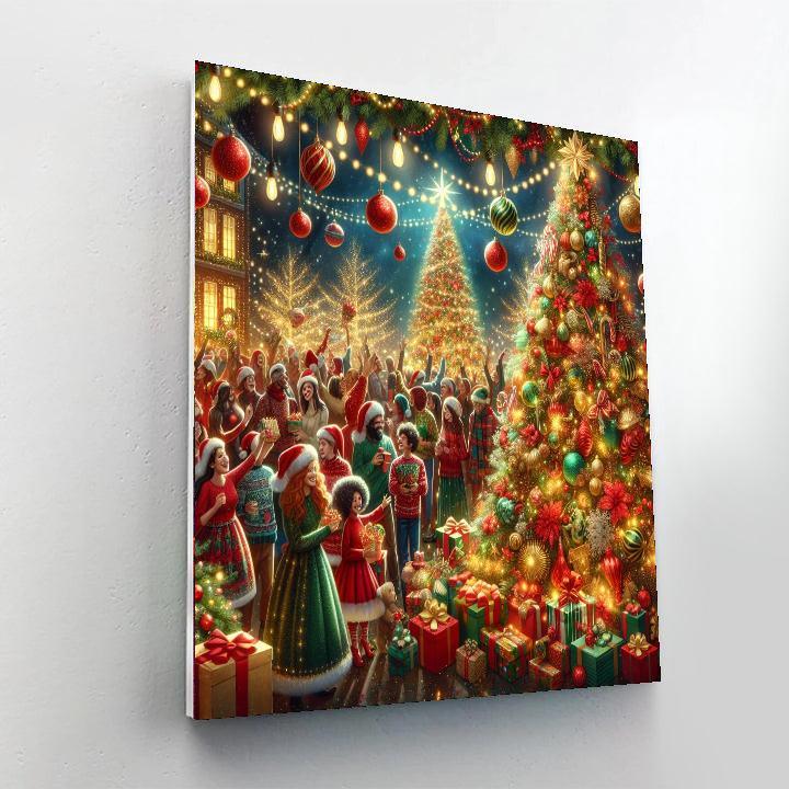 Charming Holiday Cheer DIY Paint By Numbers