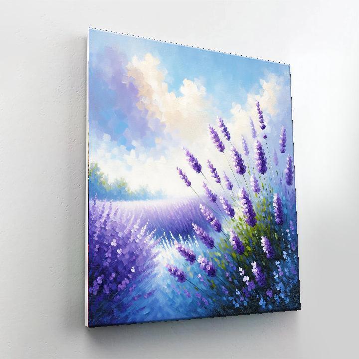 Dreamy Lavender Field Escape DIY Paint By Numbers