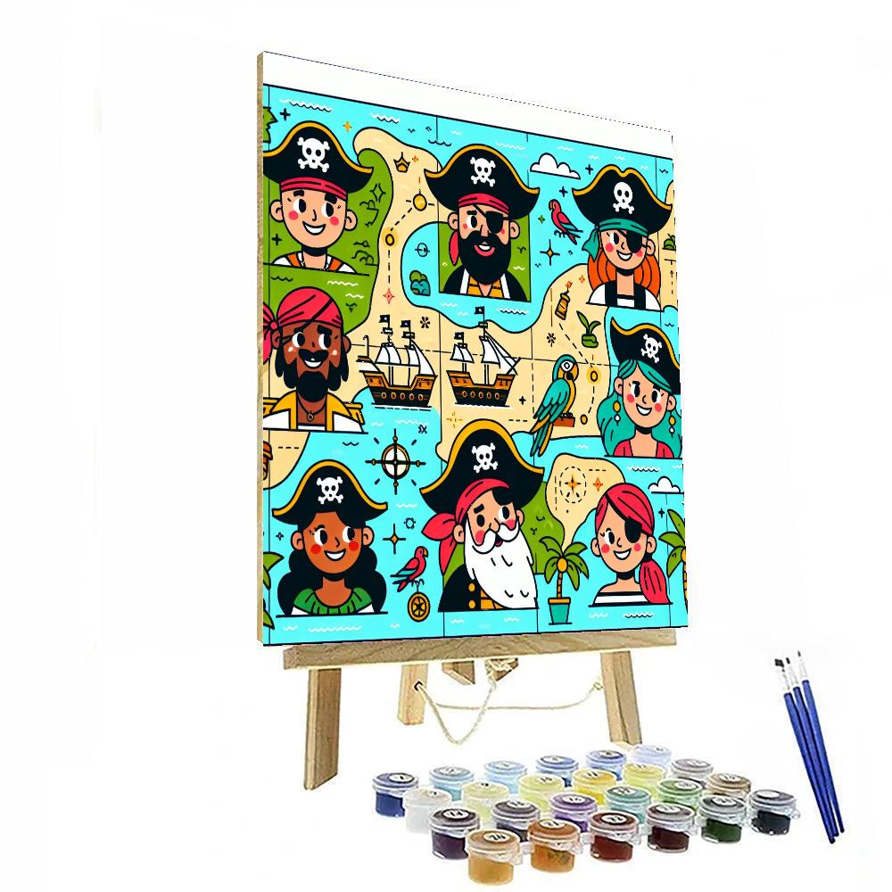 Playful Pirate Party Numbered Painting Kits