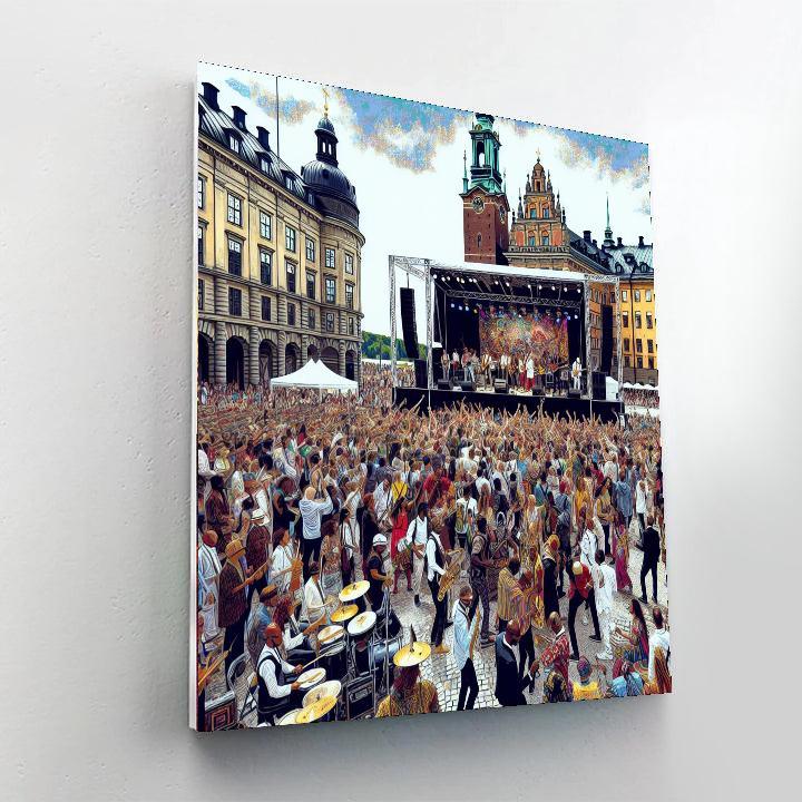 Stockholm Culture Festival - Sweden Painting Number Kit