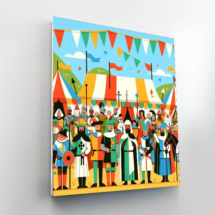 Medieval Festival Paint By Number