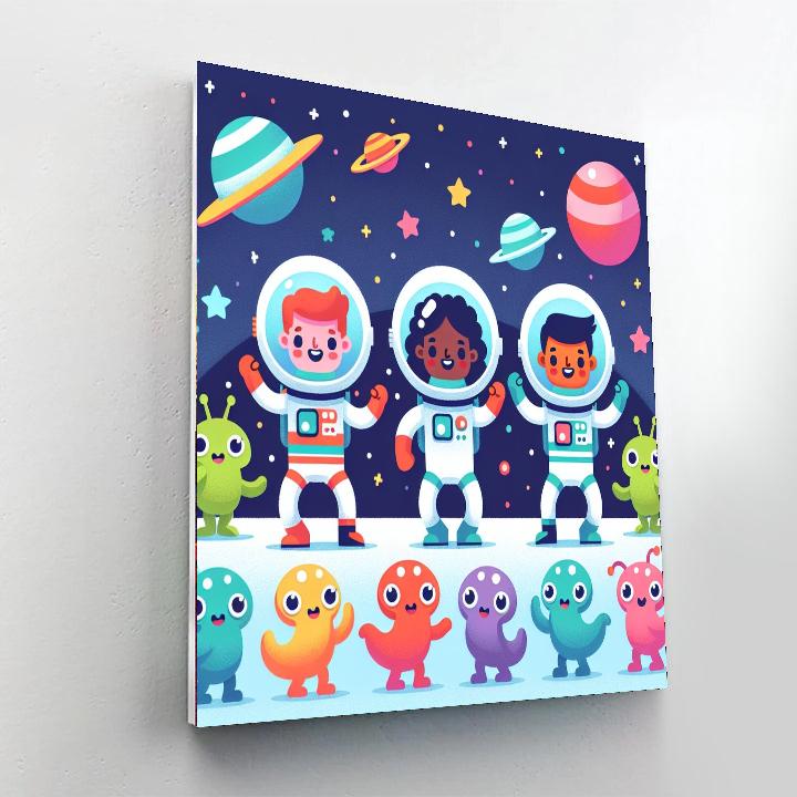 Space Odyssey Party DIY Paint By Numbers