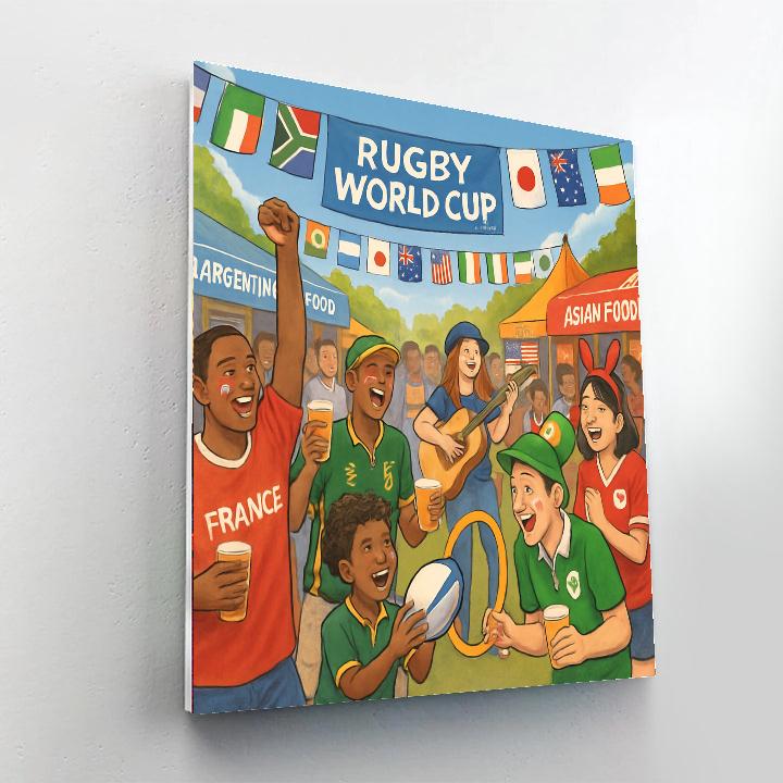 Rugby World Cup Festival - France Painting Number Kit