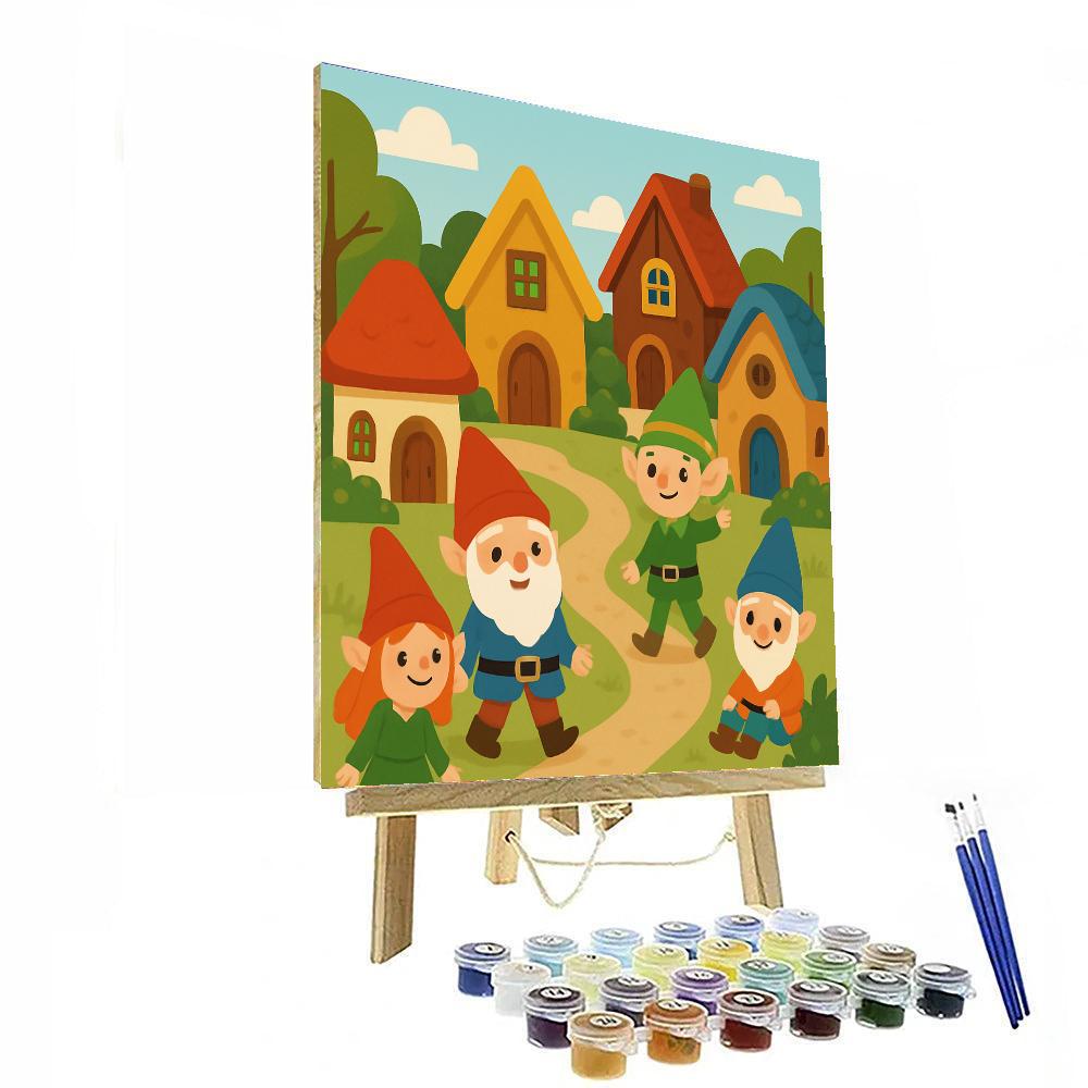 Fairy Tale Village Adventure Paint By Numbers Art