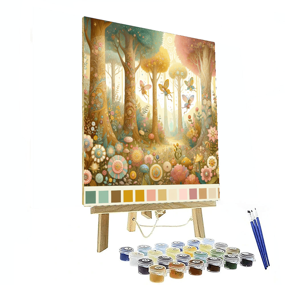 Fanciful Fairy Forest Painting By Numbers Kit