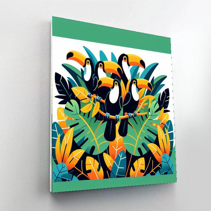 Tropical Toucan Tunes Paint By Color