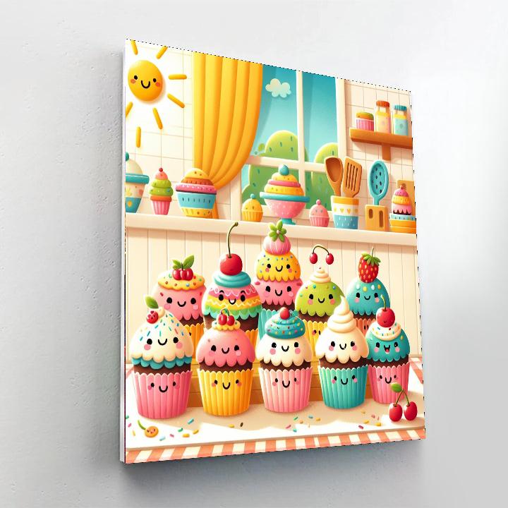Charming Cupcake Creations Paint By Color