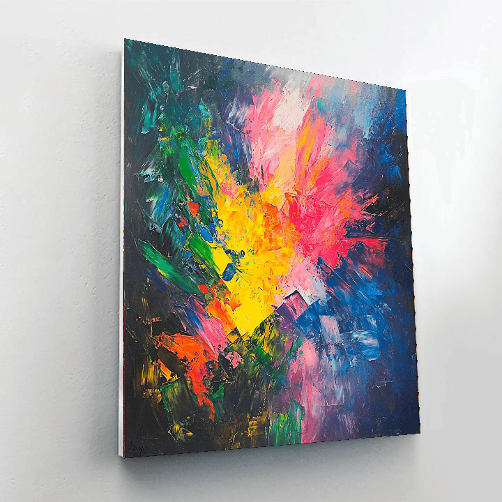 Jackson Pollock Inspired Energetic Dance Of Colors  Paint By Numbers Kits