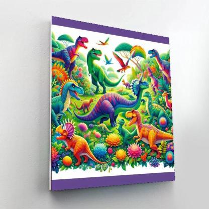 Whimsical Dino Friends Numbered Painting Kits