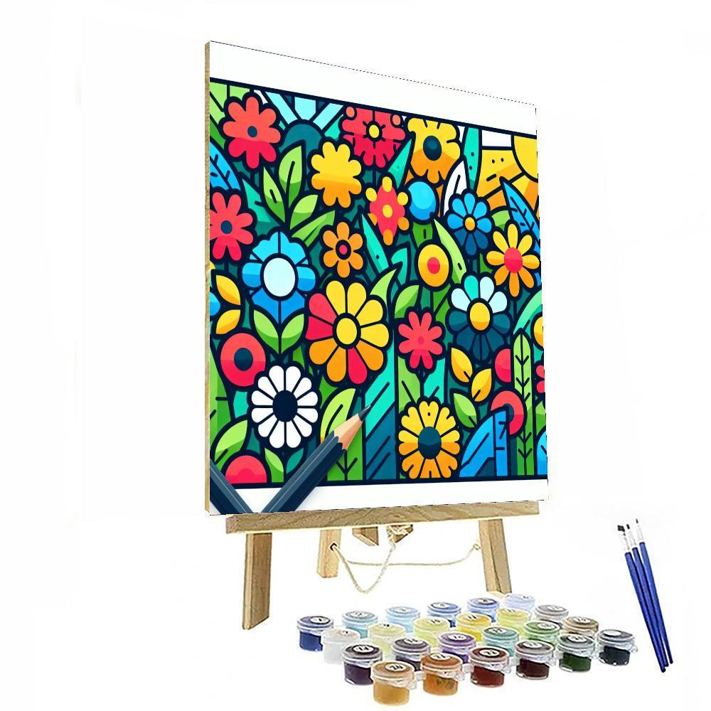 Mosaic Meadow Numbered Painting Kits