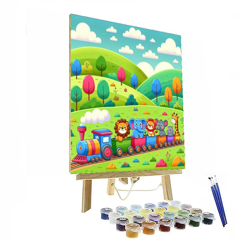 Charming Train Ride DIY Paint By Numbers