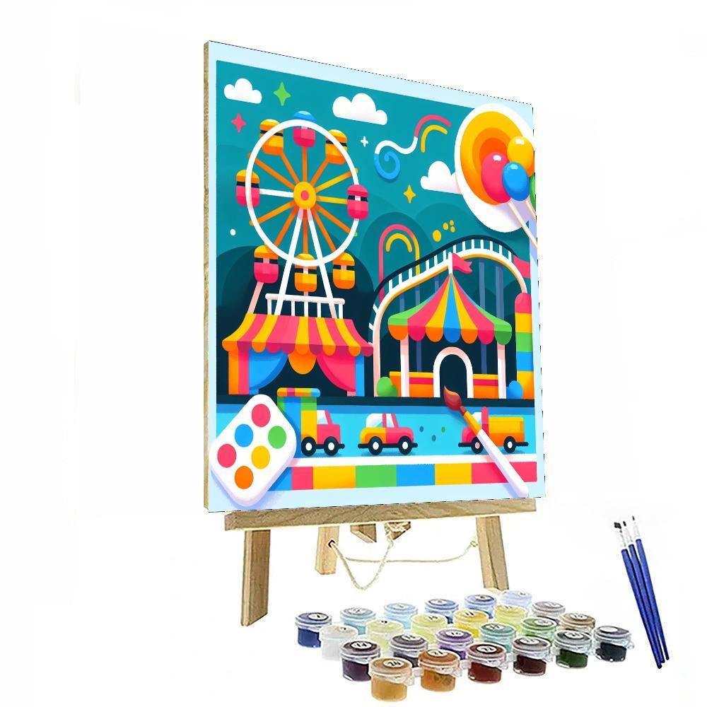 Lively Carnival Fair Numbered Painting Kits