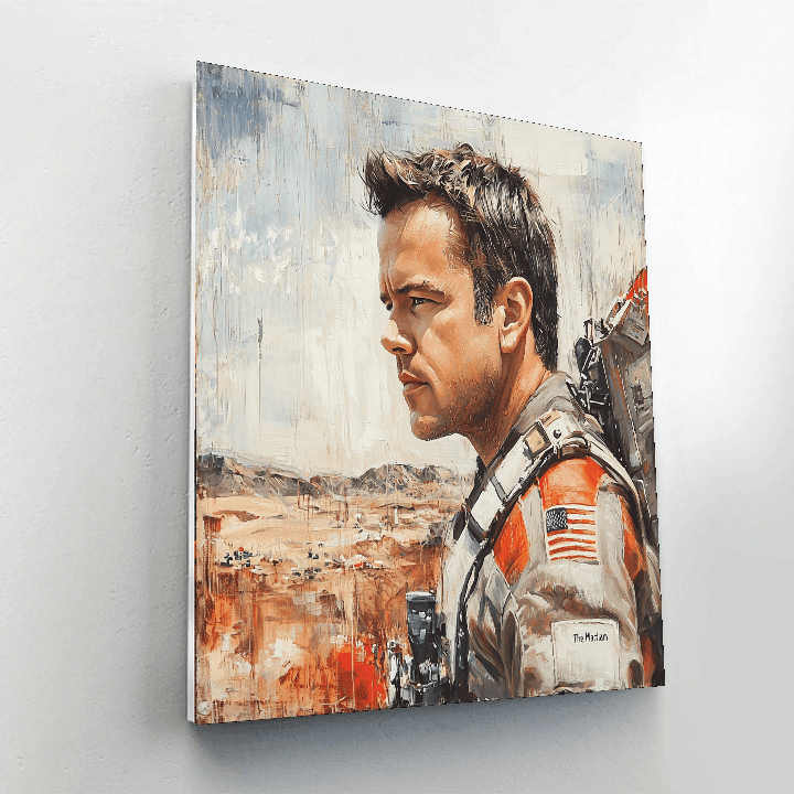 Matt Damon: A Bourne Star With Earthly Wisdom Painting Number Kit
