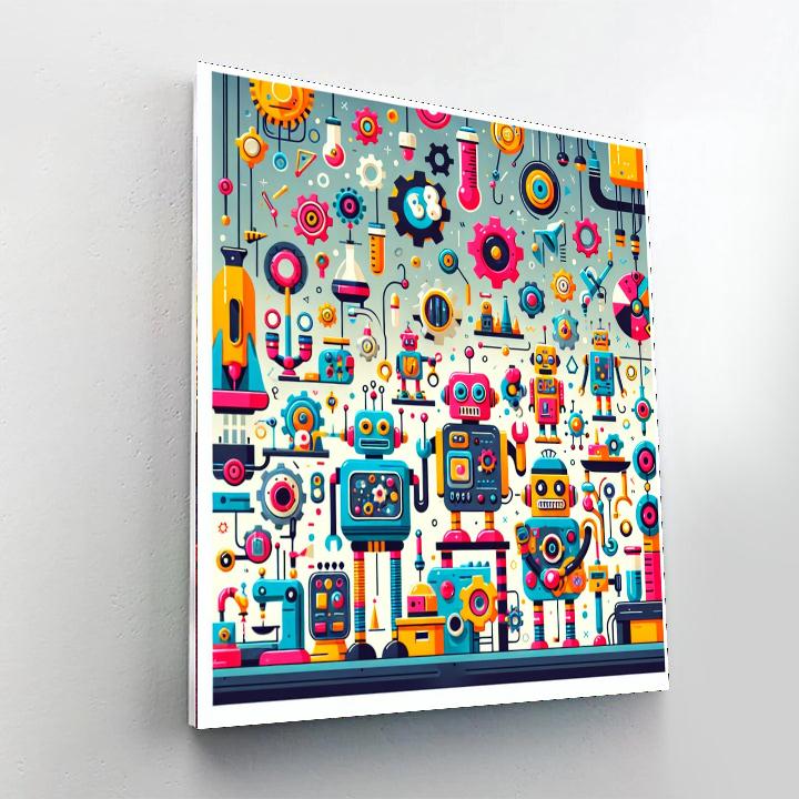 Robot's Discovery Lab DIY Paint By Numbers