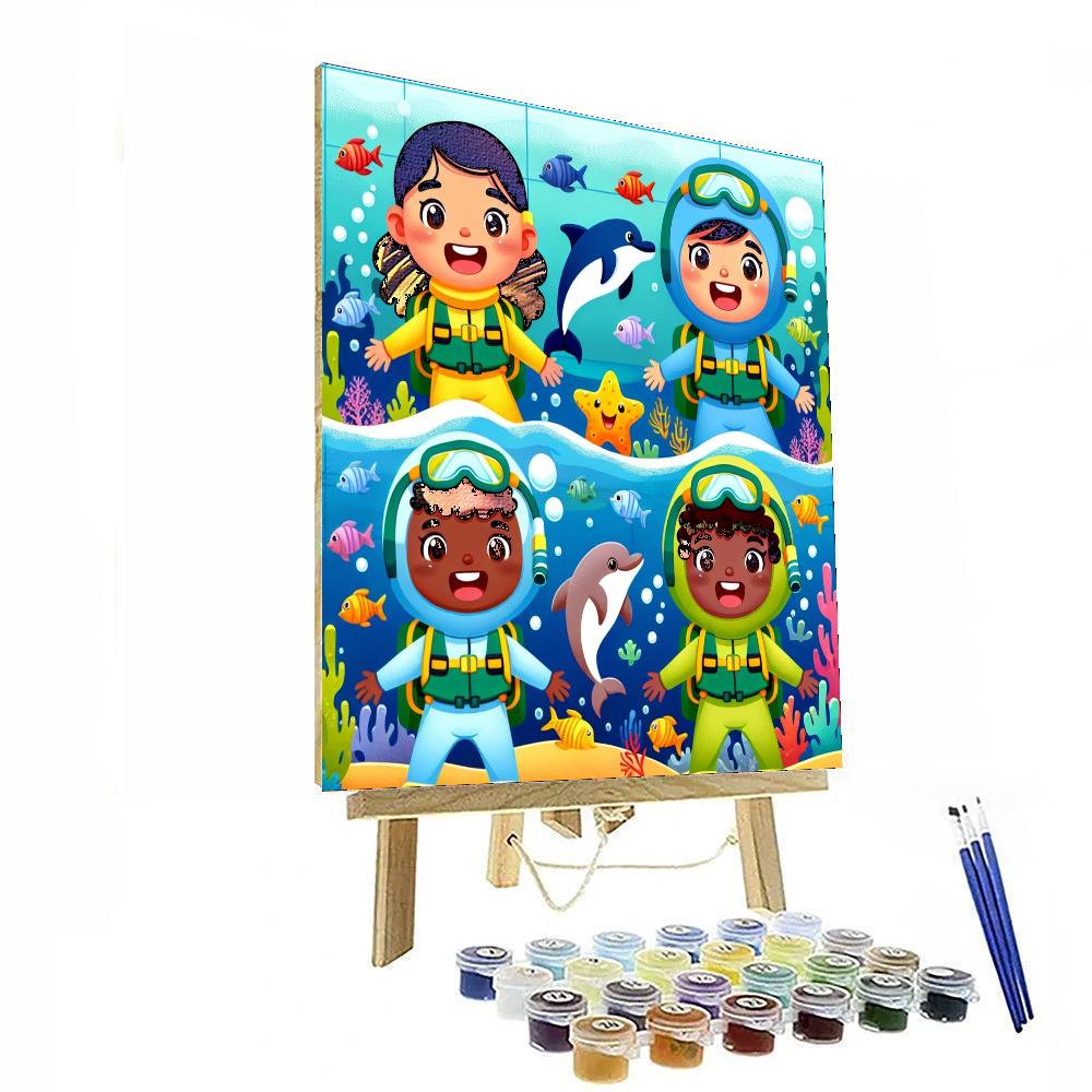 Under The Sea Explorers Number Painting