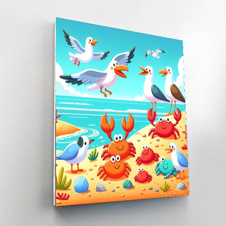 Seaside Safari Paint By Numbers Art