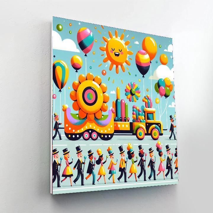Joyful Festival Parade DIY Paint By Numbers