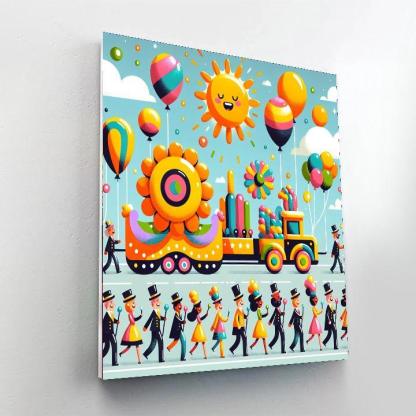 Joyful Festival Parade DIY Paint By Numbers