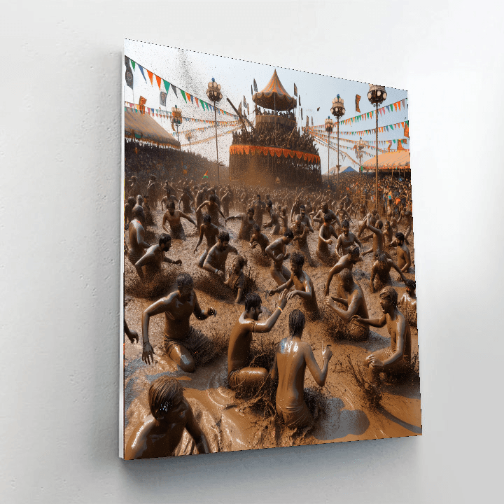 Boryeong Mud Festival - South Korea Paint By Color