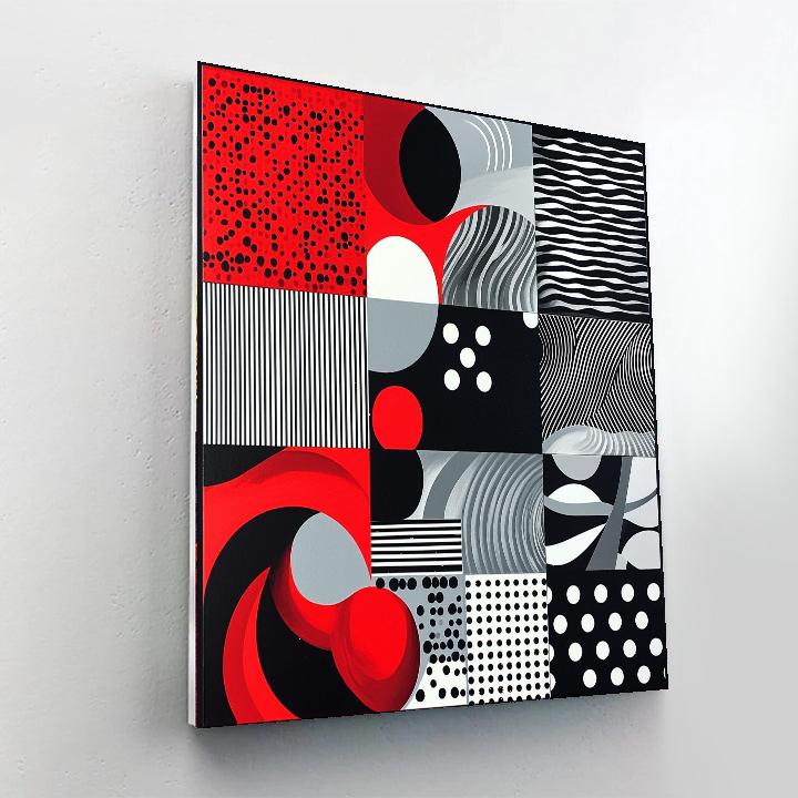 Banksy Inspired Disrupted Patterns  DIY Paint By Numbers