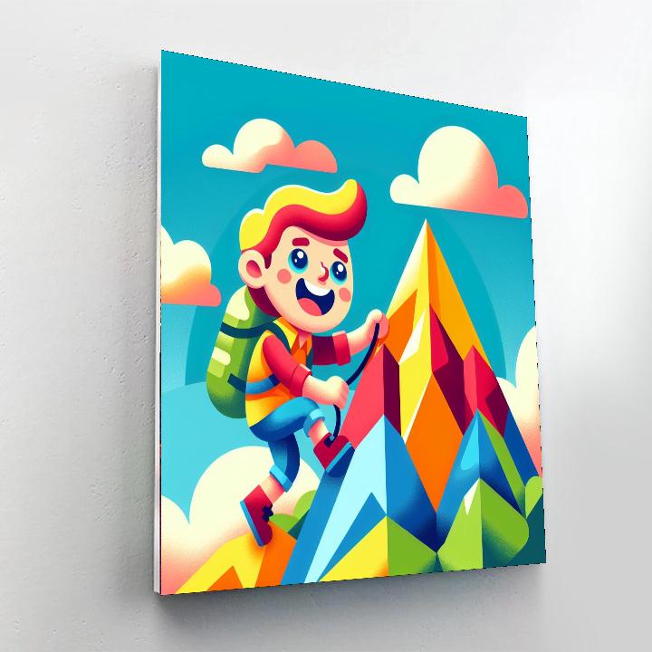 Giggling Mountain Climber Numbered Painting Kits