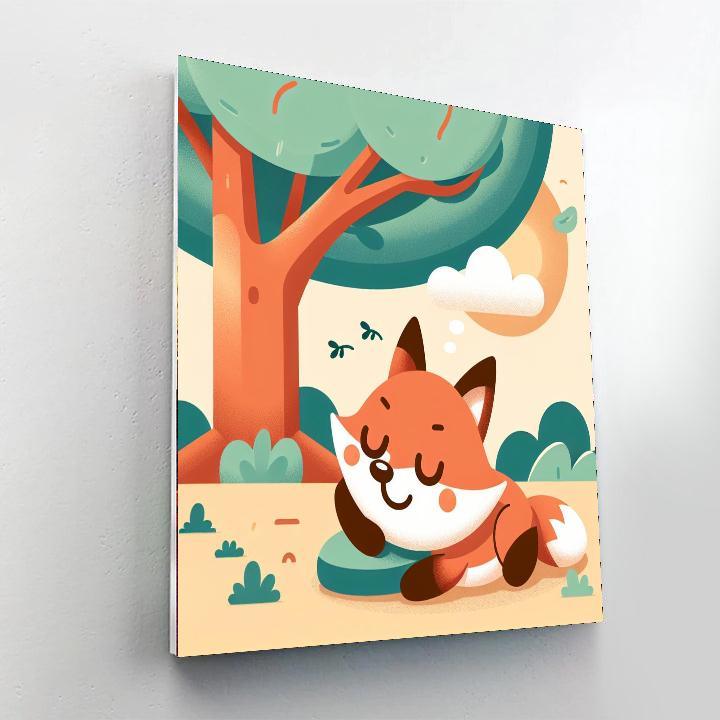 Friendly Fox Daydream Painting By Numbers Kit
