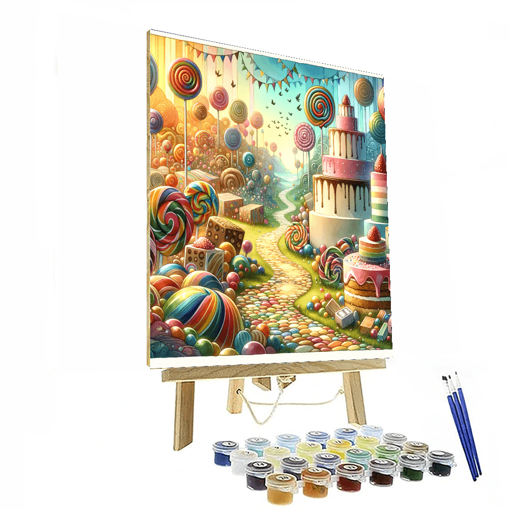 Adventures In Candy Land Paint By Numbers Kits