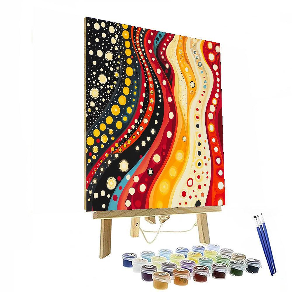 Yayoi Kusama Inspired Rhythm Of Infinity  DIY Paint By Numbers