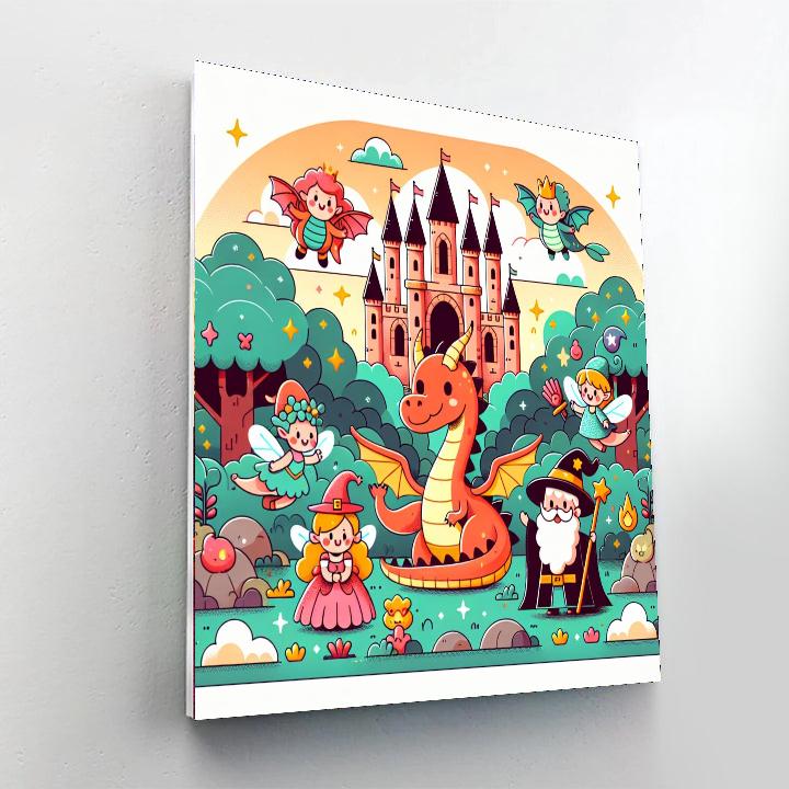 Magical Kingdom Creatures Painting Number Kit