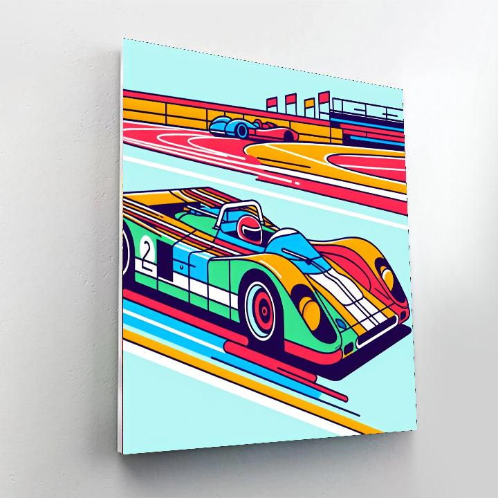 Racing Car Champion Painting Number Kit